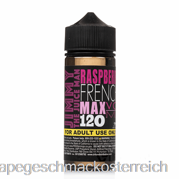 Himbeer-Französisch – Jimmy The Juiceman – 120 Ml, 0 Mg Vape-Geschmack
